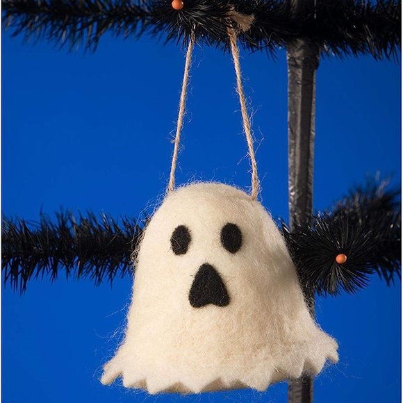 Bethany Lowe Other - Bethany Lowe Felted Fuzzy Ghost Retro Vintage Style Halloween Ornament